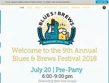 Tablet Screenshot of bluesandbrewsfestival.com